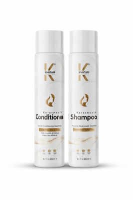 KMETAXI KERASMOOTH SHAMPOO - CONDITIONER COMBO